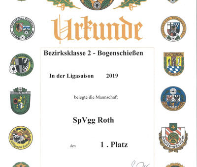 Meister in der Bezirksklasse 2 2019: die SpVgg Roth